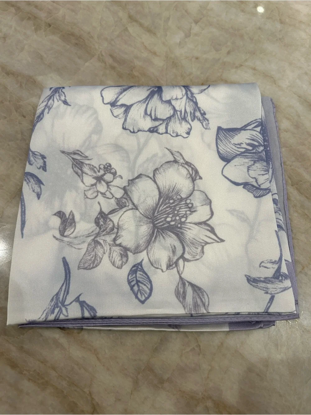 lavender Floral Scarf S160